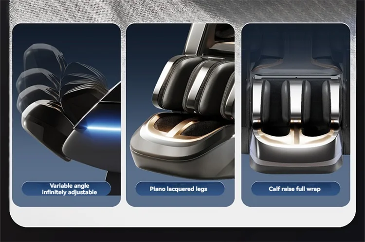 6D+6D Massage Chair Full Body Zero Gravity SL-Track Shiatsu Heating Massage Chairs with Body Scan Yoga Stretch Calf Extension