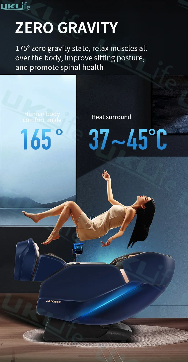 3 Year Warranty SL Track 3D Zero Gravity 4D Waist Heating Luxury Massage Chair Full body Airbag Massage Sofa Home Office Chair