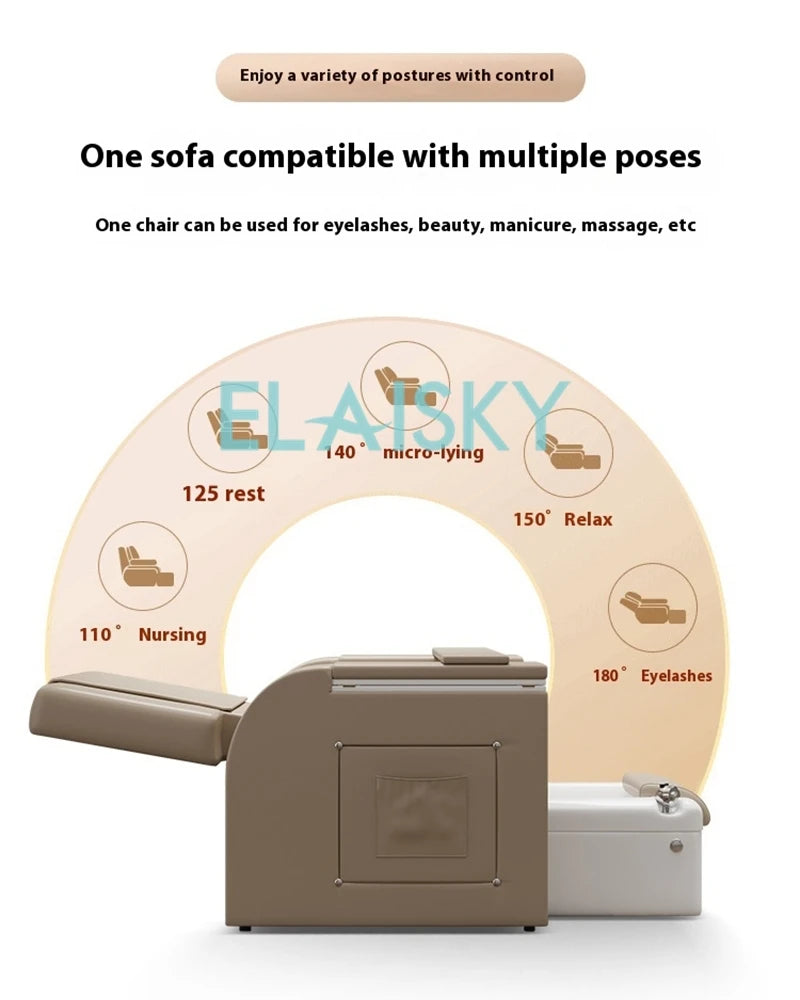 Electric Foot Bath Sofa Massage Spa Luxury Pedicure Sofa Massage Reclining Chair Armchair Electric Lounge Chair for Beauty Salon