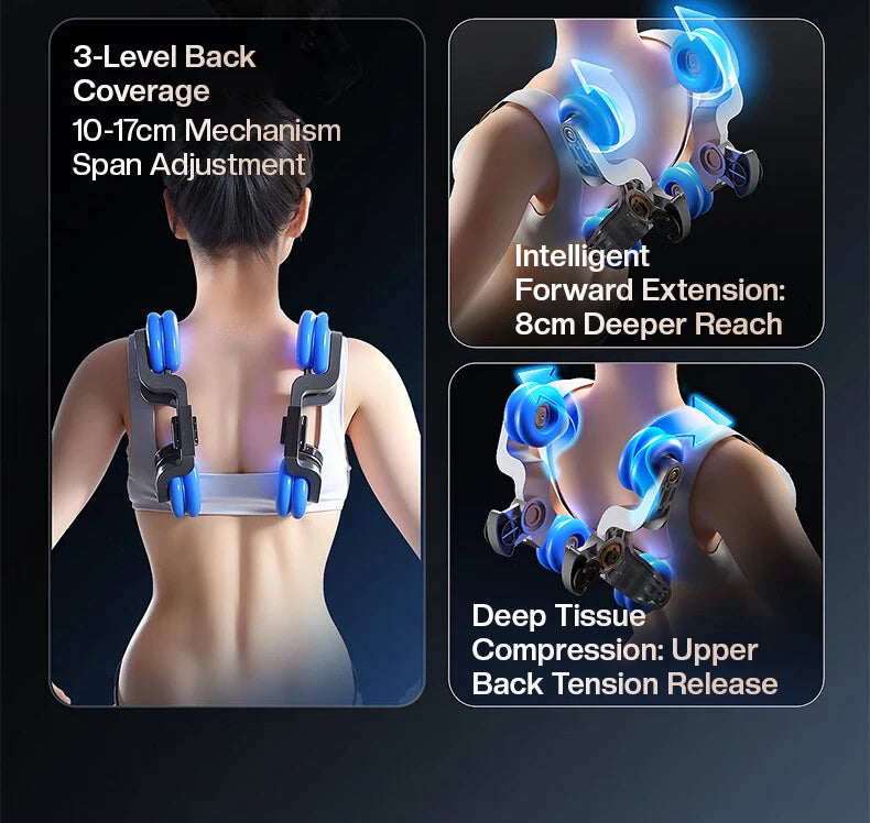 Dual Core Massage Chair Full Body 4D+3D Zero Gravity SL-Track Shiatsu Smart Massage Recliner Chairs with Body Scan, Heating