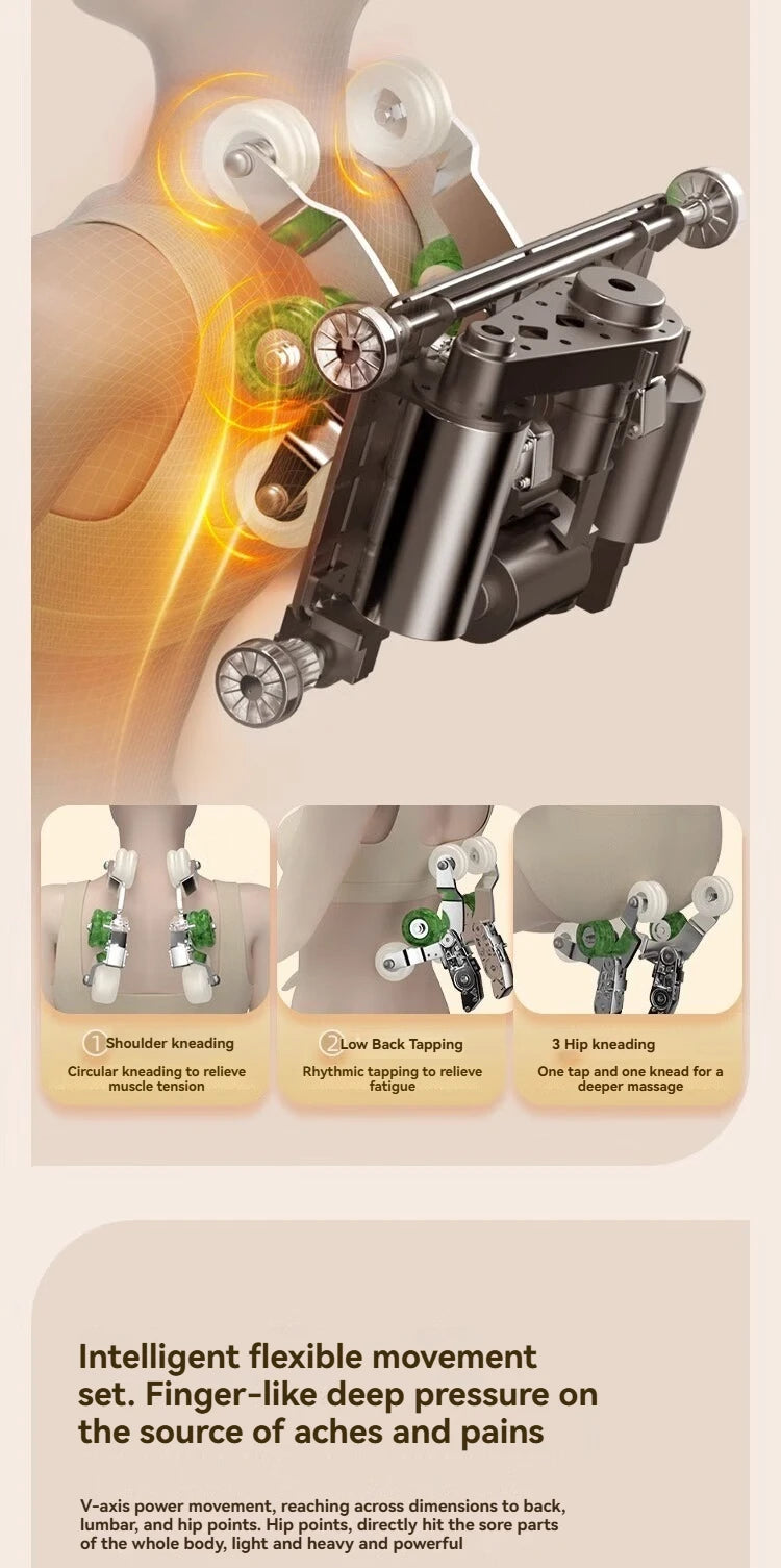 Heated Massage Chair Full Body  4D Body Massage Chair Recliner Therapy Zero Gravity SL Track Electric Relaxing Massage Chairs