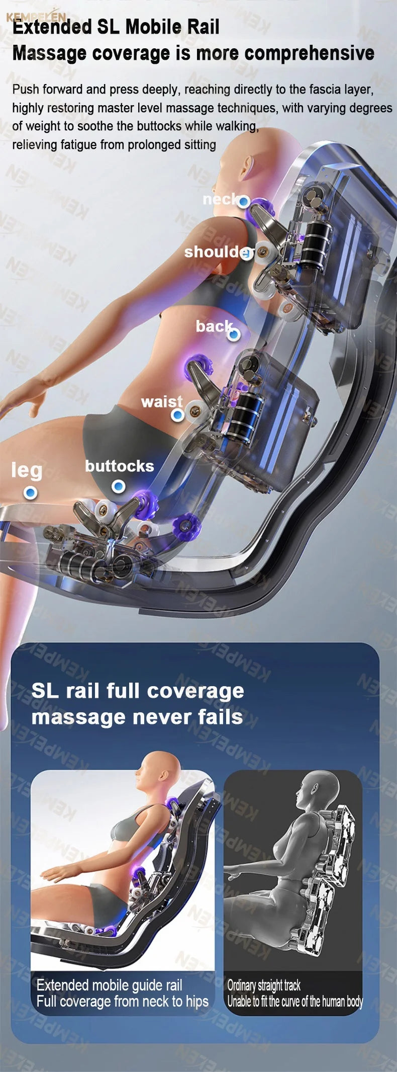 4D Full Body Massage Chair Zero Gravity Thai Stretch Heat Therapy Airbag Compression AI Voice Control for Home Office