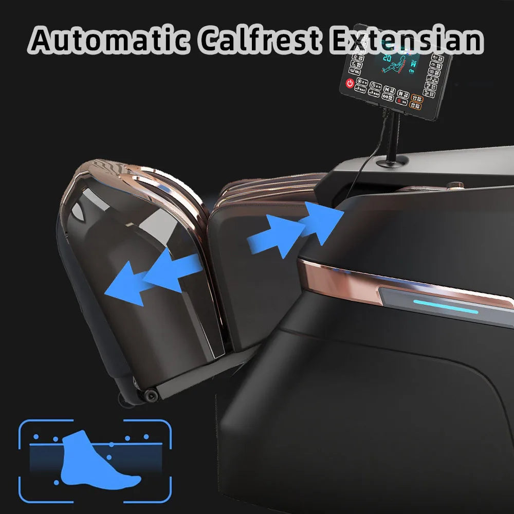 Home & Office 4D Massage Chair – Full Body SL Track, Zero Gravity, Heating, Space-Saving Design | 3-Year Warranty