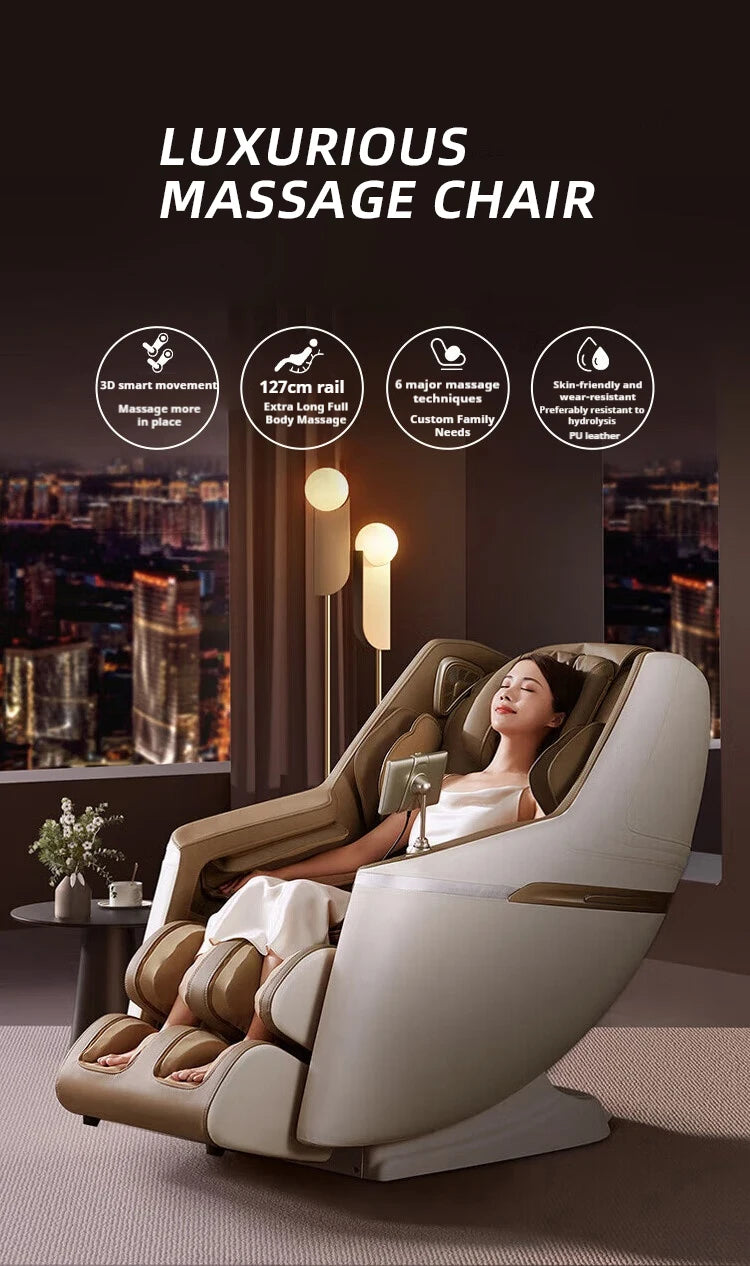 2 Year Warranty 4D SL Airbag Zero Gravity full body Massage Chair Home 3D Office Foot Roller Shiatsu Office Chair Massage Sofa