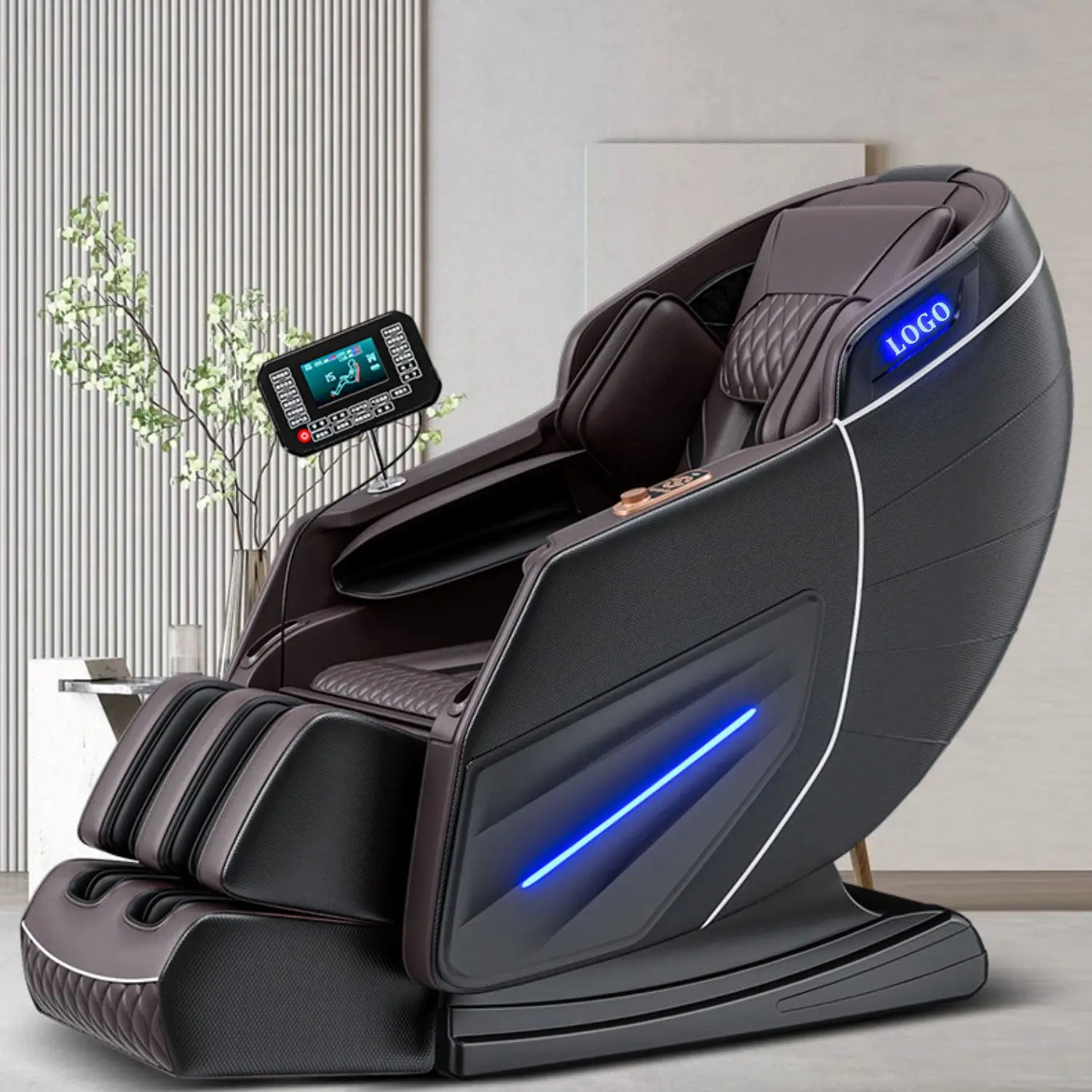3  Year Warranty UKLife 4D SL-Track Full Body Air Bag Zero Gravity  Luxury Electric Massager Chairs For Office  Massage Sofa