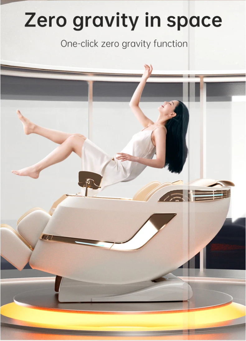 3 Years Warranty Luxury Massage Chair SL Dual Track Touch Voice Armrests Body detection 4D Zero gravity HiFi Bluetooth Heating