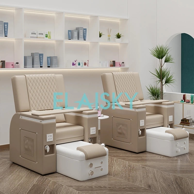 Electric Foot Bath Sofa Massage Spa Luxury Pedicure Sofa Massage Reclining Chair Armchair Electric Lounge Chair for Beauty Salon