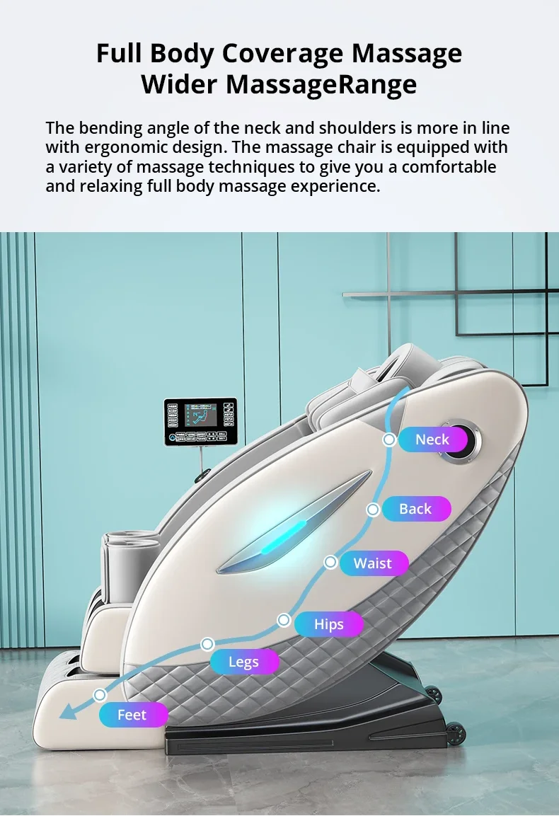 UKL-103-Fully Automatic Massage Chair, Bluetooth Heating, HiFi, Zero Gravity, Russian Control Screen, Diversification Roller, Lo