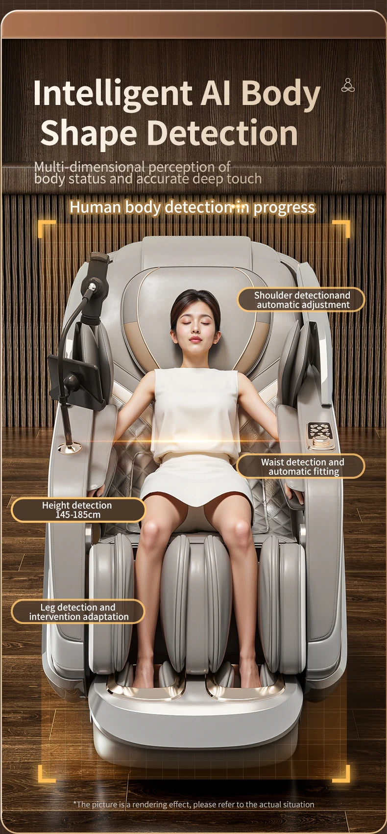 New Upgraded Super-large Cockpit Massage Chair Zero Gravity 4D Full Body Automatic Multifunction Intelligent Home Recliner Sofa