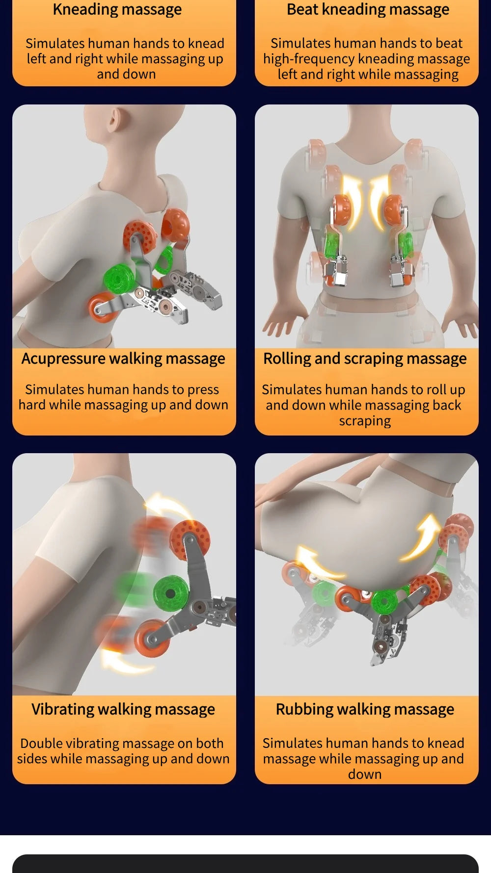 Jade-Inspired 4D Flex Mechanism SL-Track Massage Chair Lotus-Silicone Massage Nodes with Calf Kneading Roller Home Leisure Sofa