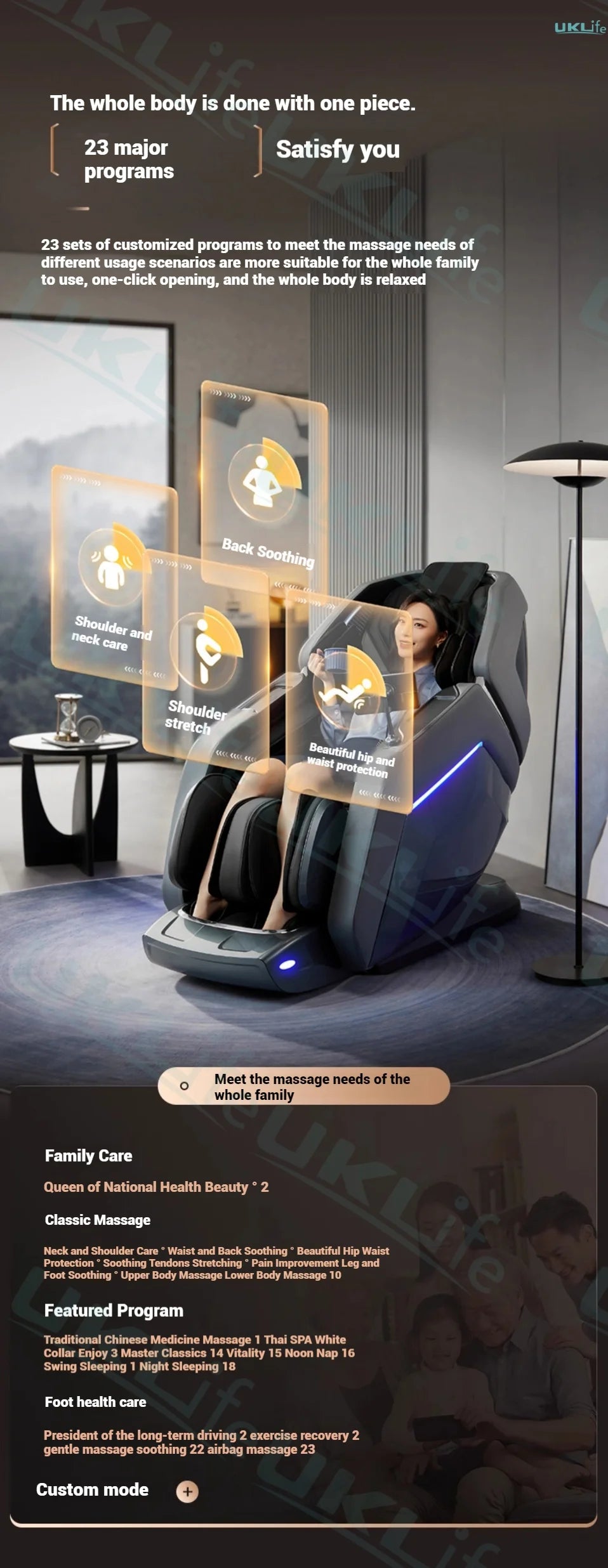 2025 New Model 4D+4D Dual Core Massage Chair with 25 Programs, Airbag Full Body, Health Scan, Zero Gravity, Lumbar Heating