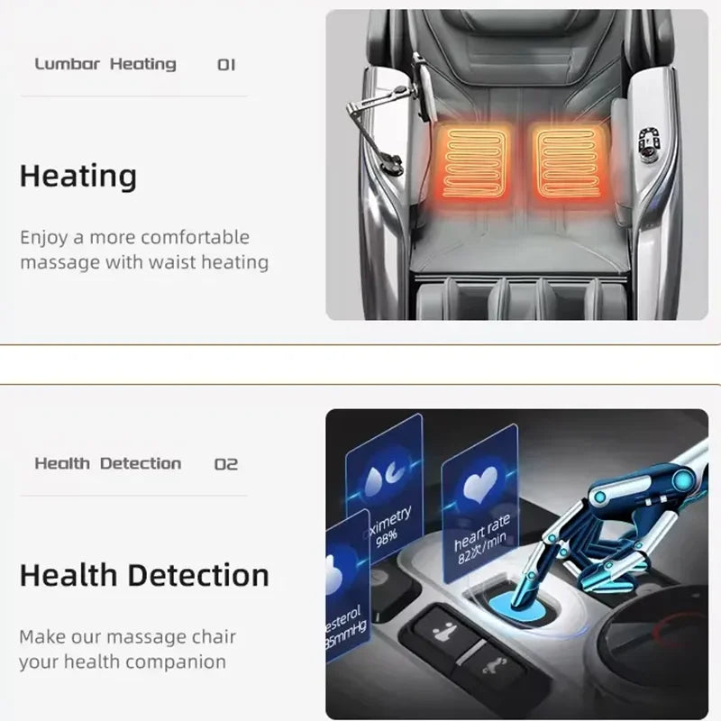 Massage Chair Full Body New Model Home Office Factory Price Electric Heating Kneading Luxury Zero Gravity Recliner Massage Chair