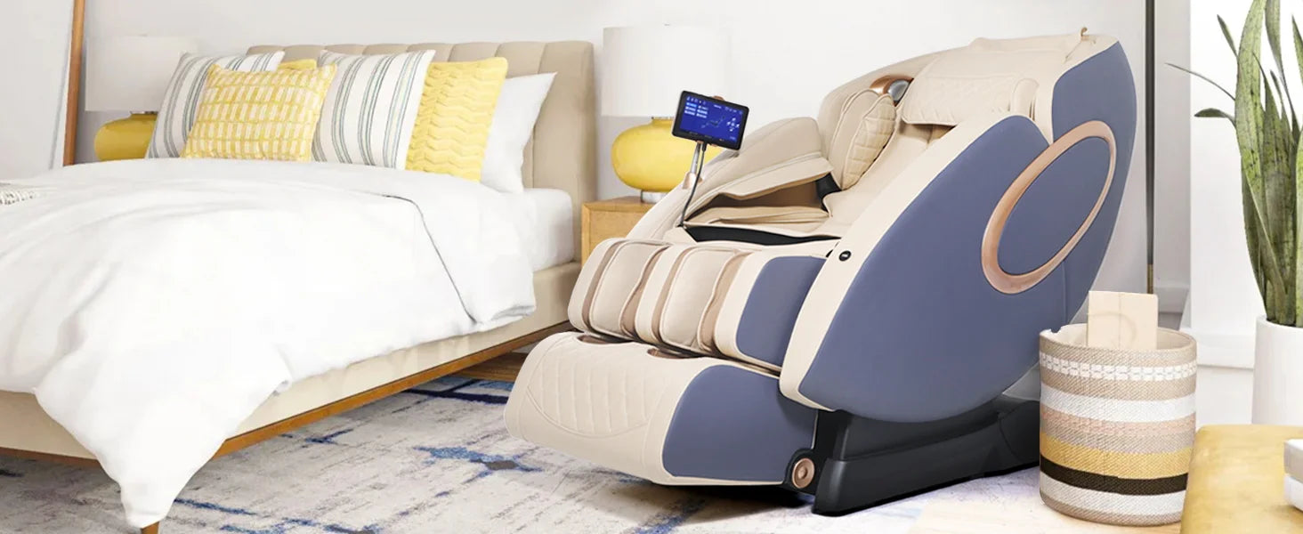 APP Control 4D Massage Chairs SL-Track Full Body Shiatsu Recliner Zero Gravity Massager with Yoga Stretching Foot Massage Roller