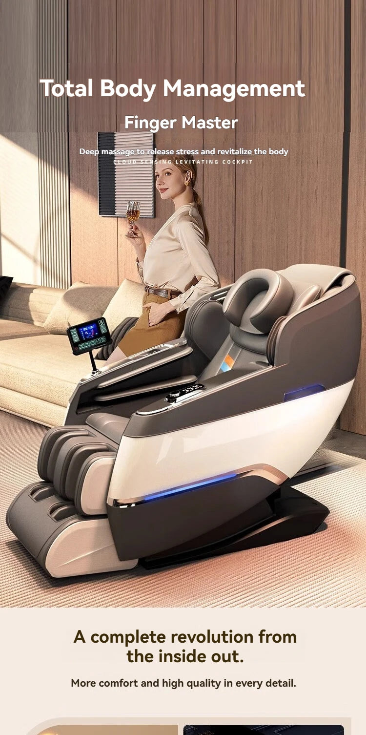 Heated Massage Chair Full Body  4D Body Massage Chair Recliner Therapy Zero Gravity SL Track Electric Relaxing Massage Chairs