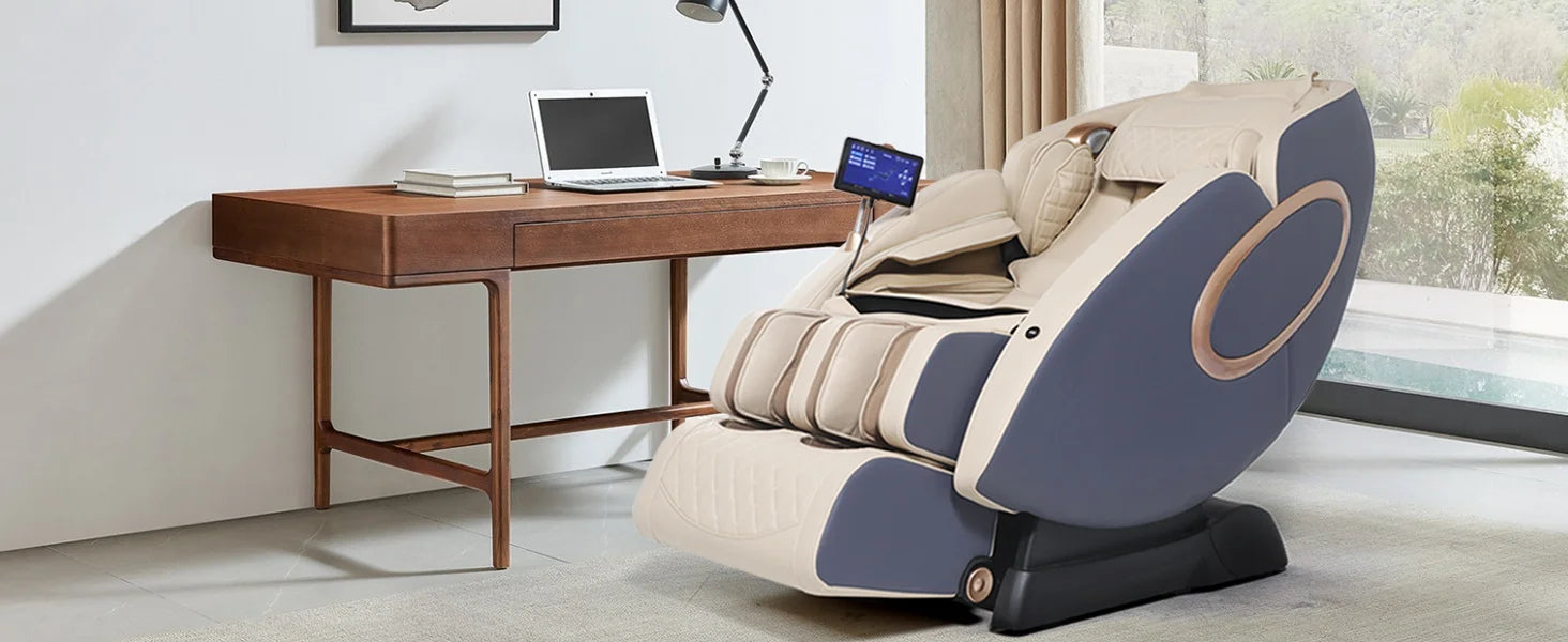 APP Control 4D Massage Chairs SL-Track Full Body Shiatsu Recliner Zero Gravity Massager with Yoga Stretching Foot Massage Roller