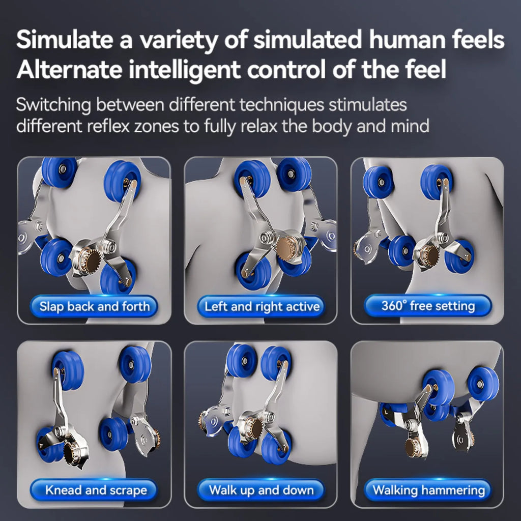 Best 4d Zero Gravity Massage Chair With SL Rail Design Full Body Airbag Massage Foot Rollers Bluetooth Audio Relaxation