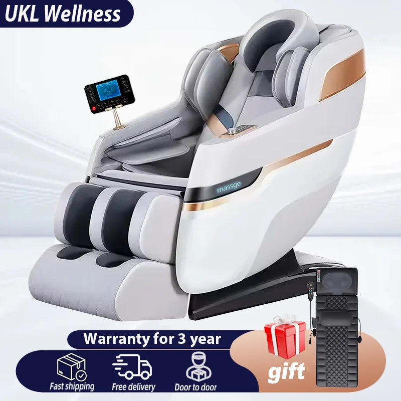 3 Year Warranty 4D SL Track Massage Chair Zero Gravity Massage Recliner Full Body Airbag Massage Sofa Touch Screen Office chair