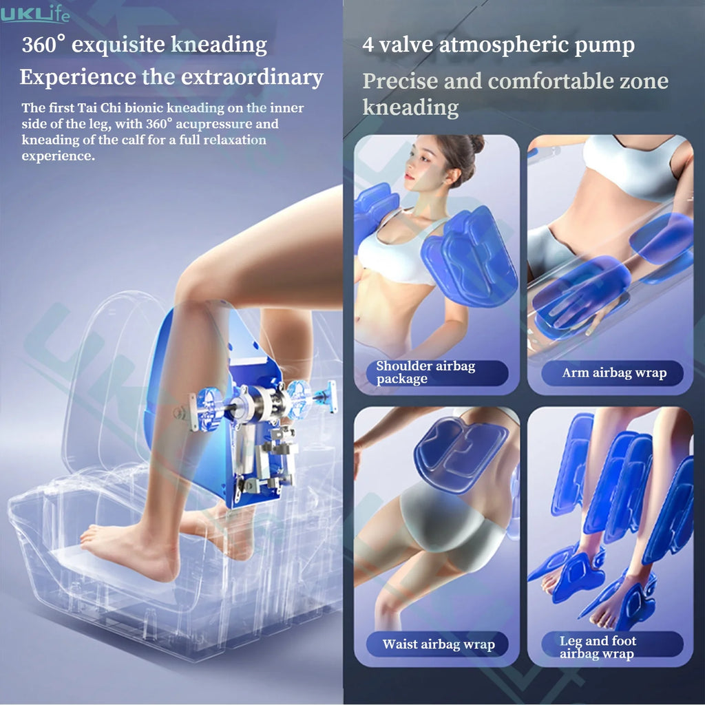 Dual Core 6D Massage Chair with SL Track, Heating Shawl, Thai Stretch & AI Voice - Full Body Zero Gravity Recliner