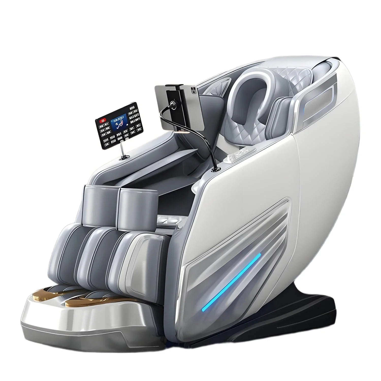 6D Smart Full Body Massage Chair Zero Gravity Relaxing Massage Recliner Chairs with SL-Track Bluetooth Speaker Heating Massage