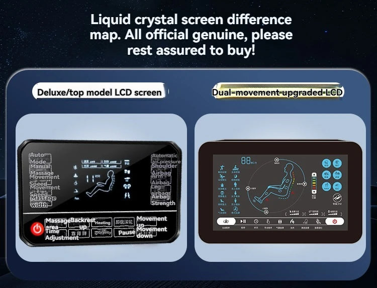 6D+6D Massage Chair Full Body Zero Gravity SL-Track Shiatsu Heating Massage Chairs with Body Scan Yoga Stretch Calf Extension