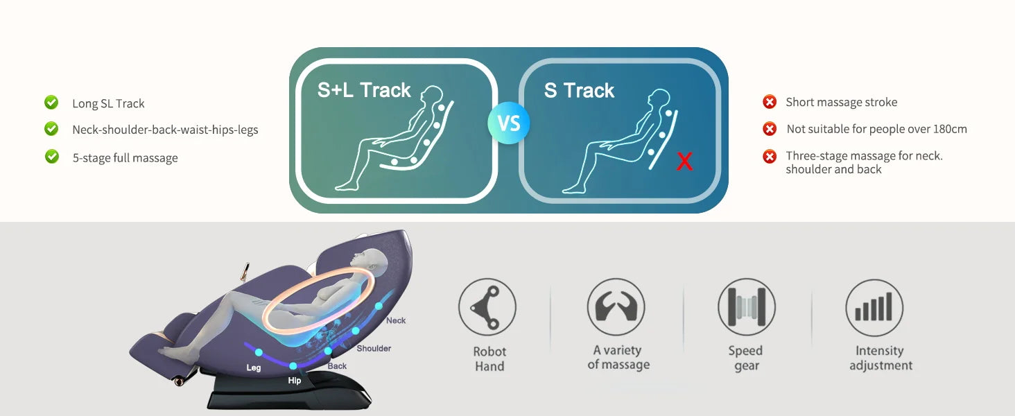 APP Control 4D Massage Chairs SL-Track Full Body Shiatsu Recliner Zero Gravity Massager with Yoga Stretching Foot Massage Roller