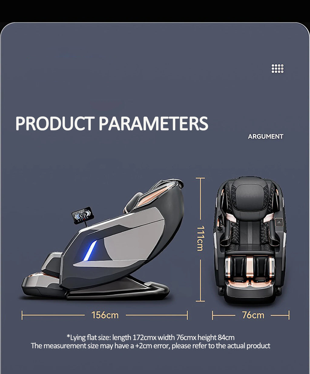 Best 4d Zero Gravity Massage Chair With SL Rail Design Full Body Airbag Massage Foot Rollers Bluetooth Audio Relaxation