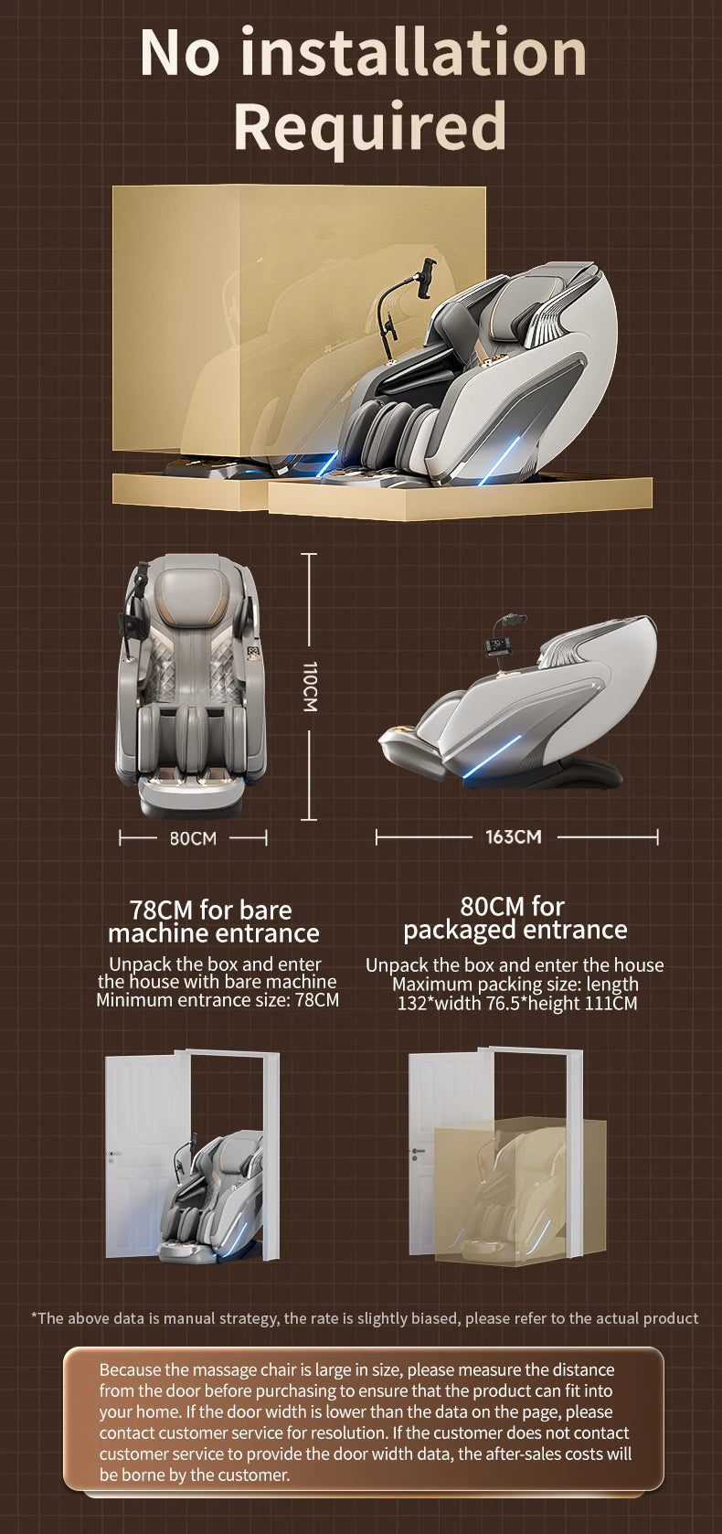 New Upgraded Super-large Cockpit Massage Chair Zero Gravity 4D Full Body Automatic Multifunction Intelligent Home Recliner Sofa