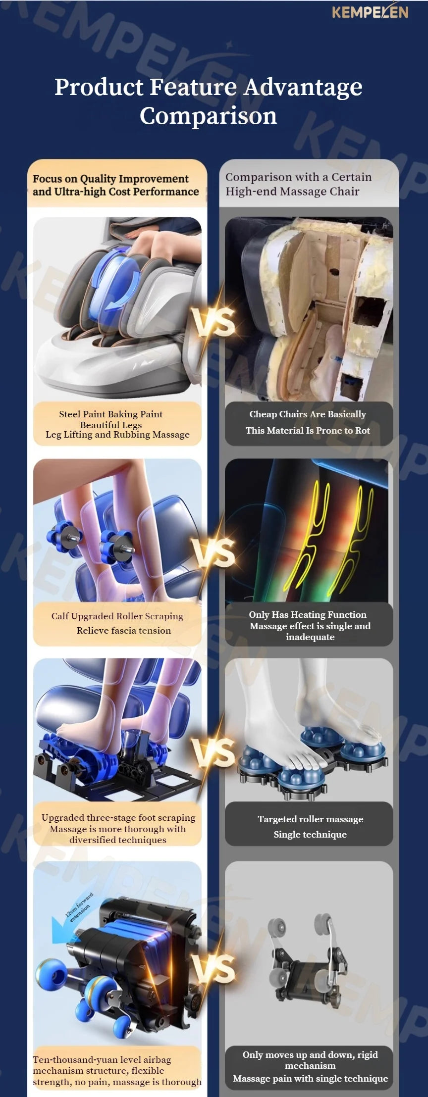 3D Massage Chair SL Track with AI Voice Control | Thai Stretch, Heating, Full Body Airbags, Foot Rollers, Bluetooth Music