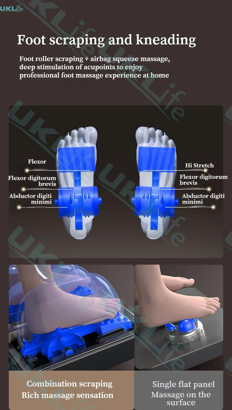 6D Massage Chair Zero Gravity SL Track Body Recliner with Heat AI Voice Control Thai Stretch for Home Office Use