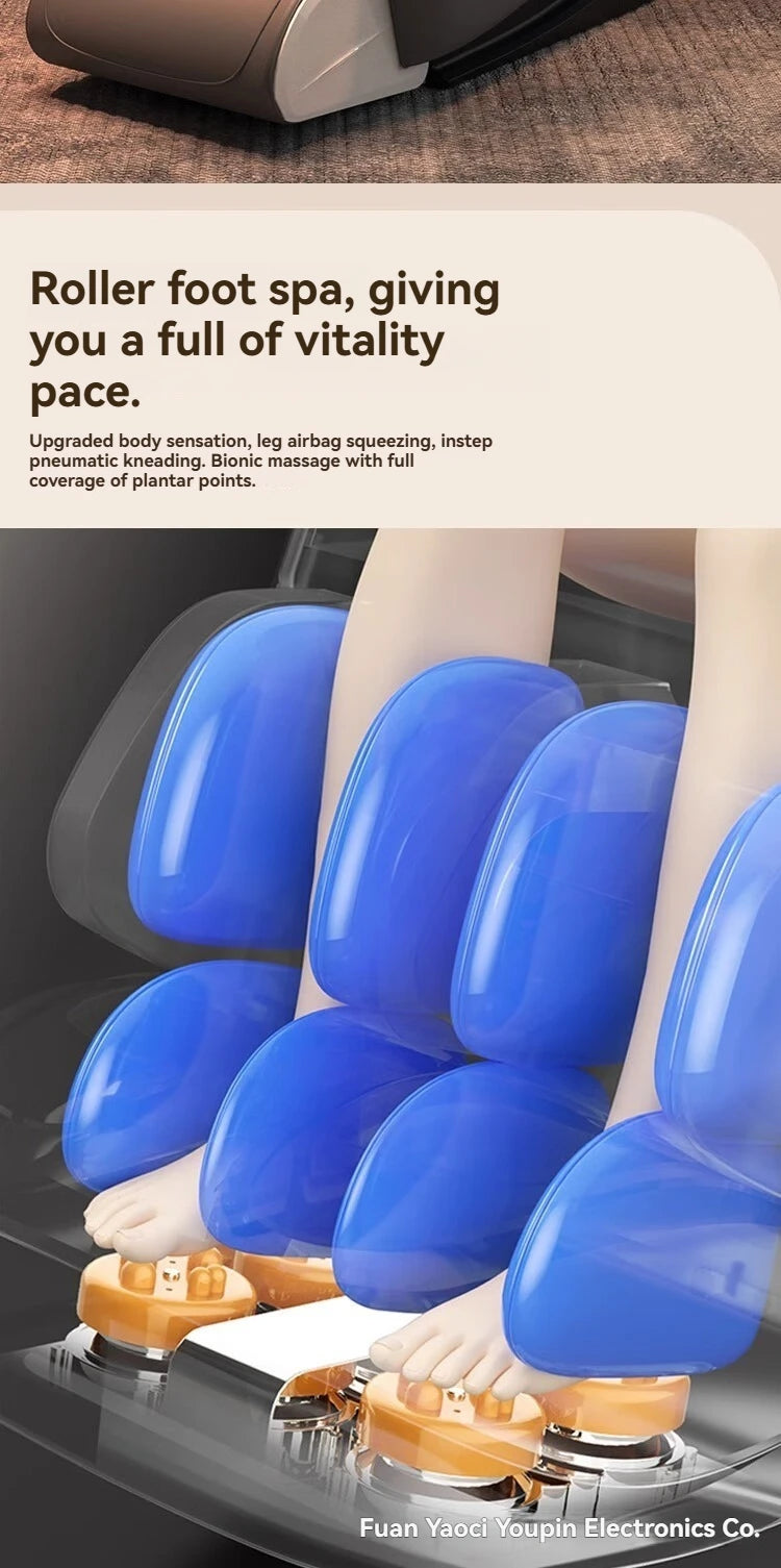 Heated Massage Chair Full Body  4D Body Massage Chair Recliner Therapy Zero Gravity SL Track Electric Relaxing Massage Chairs