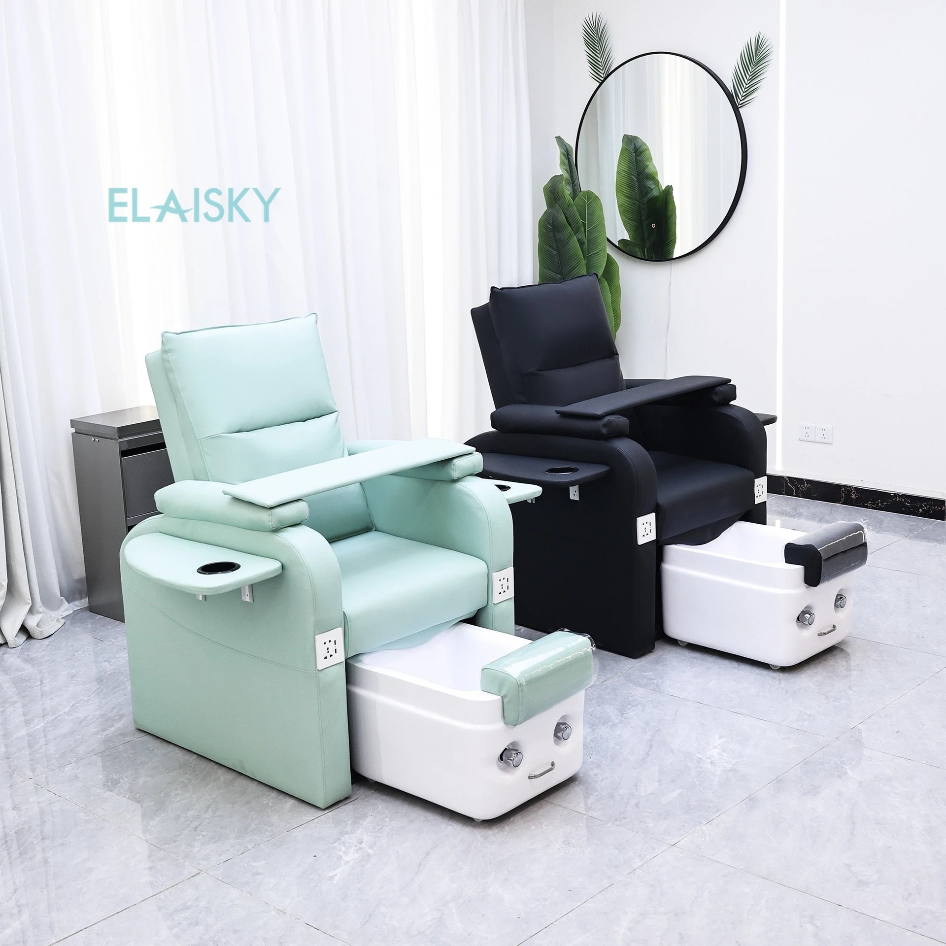 Electric Foot Bath Sofa Massage Spa Luxury Pedicure Sofa Massage Reclining Chair Armchair Electric Lounge Chair for Beauty Salon