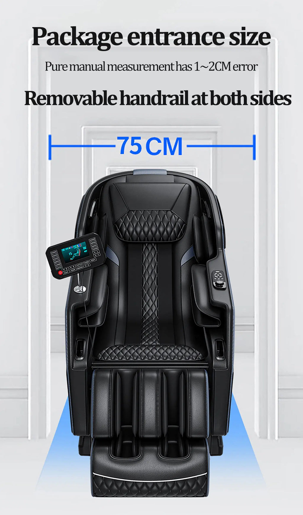 3  Year Warranty UKLife 4D SL-Track Full Body Air Bag Zero Gravity  Luxury Electric Massager Chairs For Office  Massage Sofa