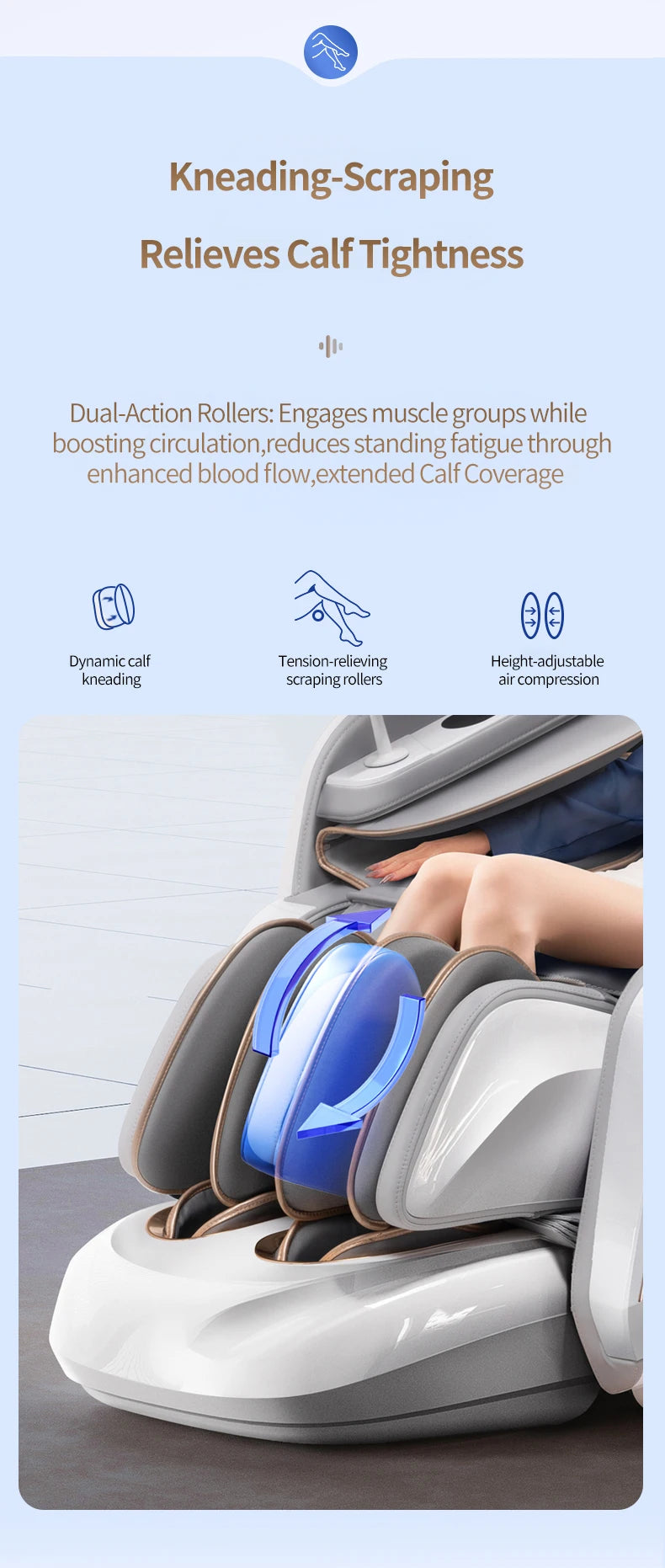 2025 Premium 4D Smart Massage Chair Full-Body Luxury Space Capsule with Multifunction Triple Control Operation‌ Home Office Use