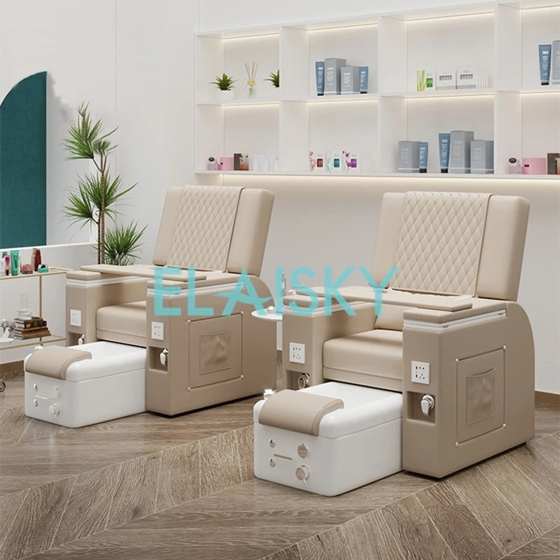 Electric Foot Bath Sofa Massage Spa Luxury Pedicure Sofa Massage Reclining Chair Armchair Electric Lounge Chair for Beauty Salon