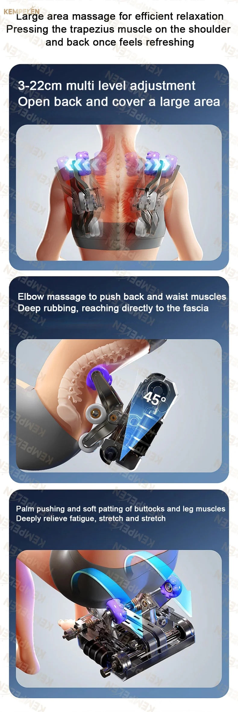 4D Full Body Massage Chair Zero Gravity Thai Stretch Heat Therapy Airbag Compression AI Voice Control for Home Office