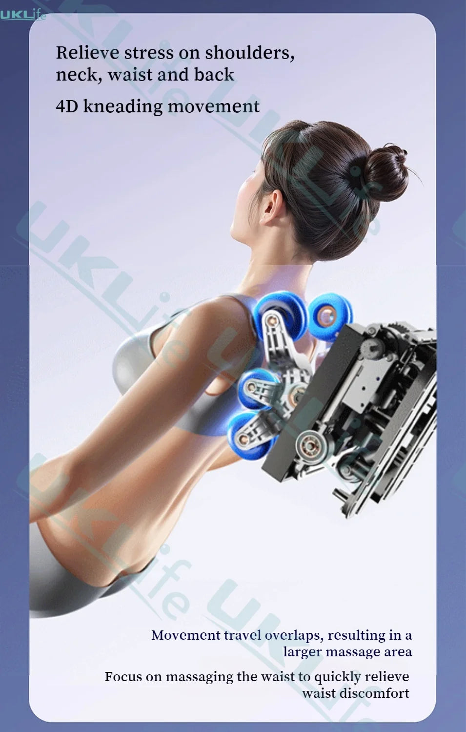 Dual Core 6D Massage Chair with SL Track, Heating Shawl, Thai Stretch & AI Voice - Full Body Zero Gravity Recliner