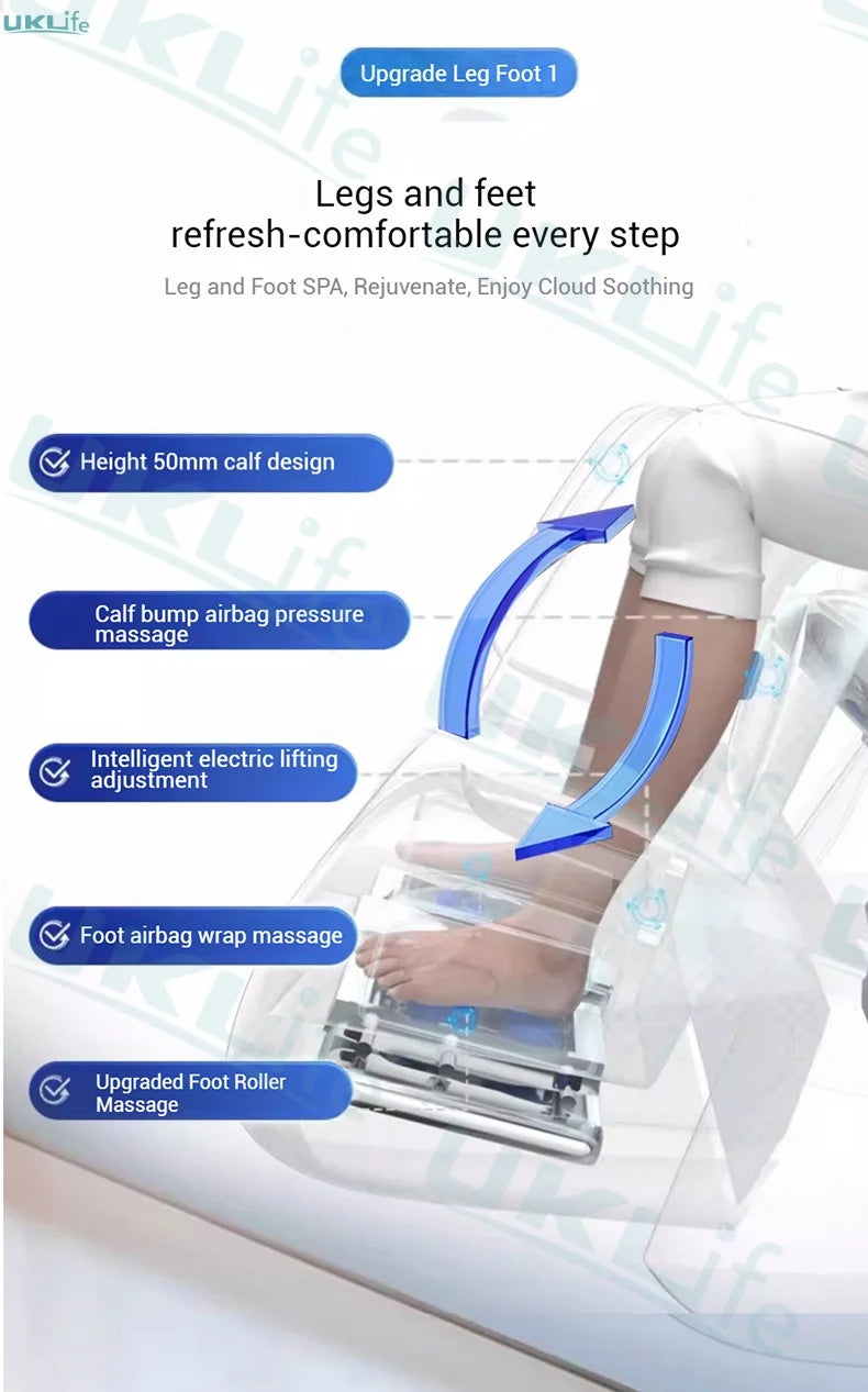 Dual-Core 4D SL-Track Zero Gravity Massage Chair | Full Body Thai Stretch & Foot Extension | 3 Year Warranty Home Luxury Electri