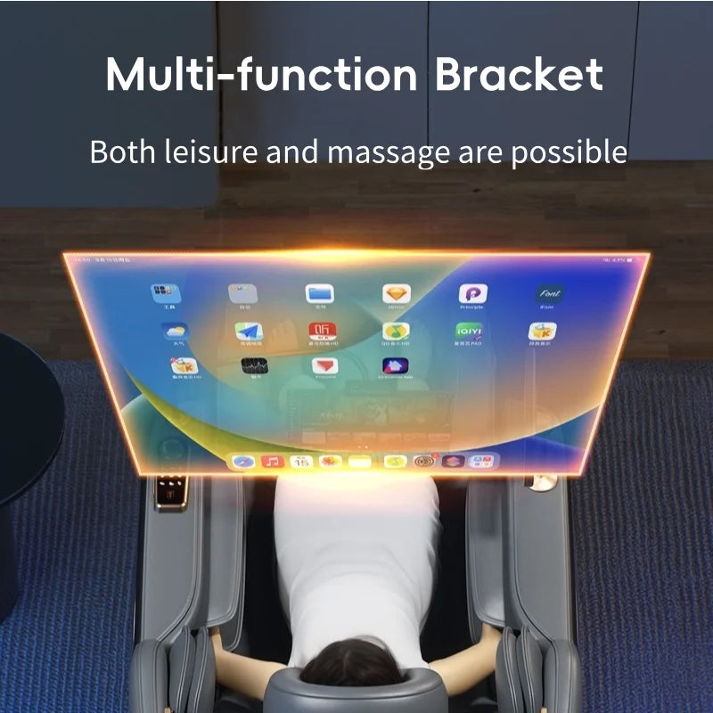 Jade-Inspired 4D Flex Mechanism SL-Track Massage Chair Lotus-Silicone Massage Nodes with Calf Kneading Roller Home Leisure Sofa