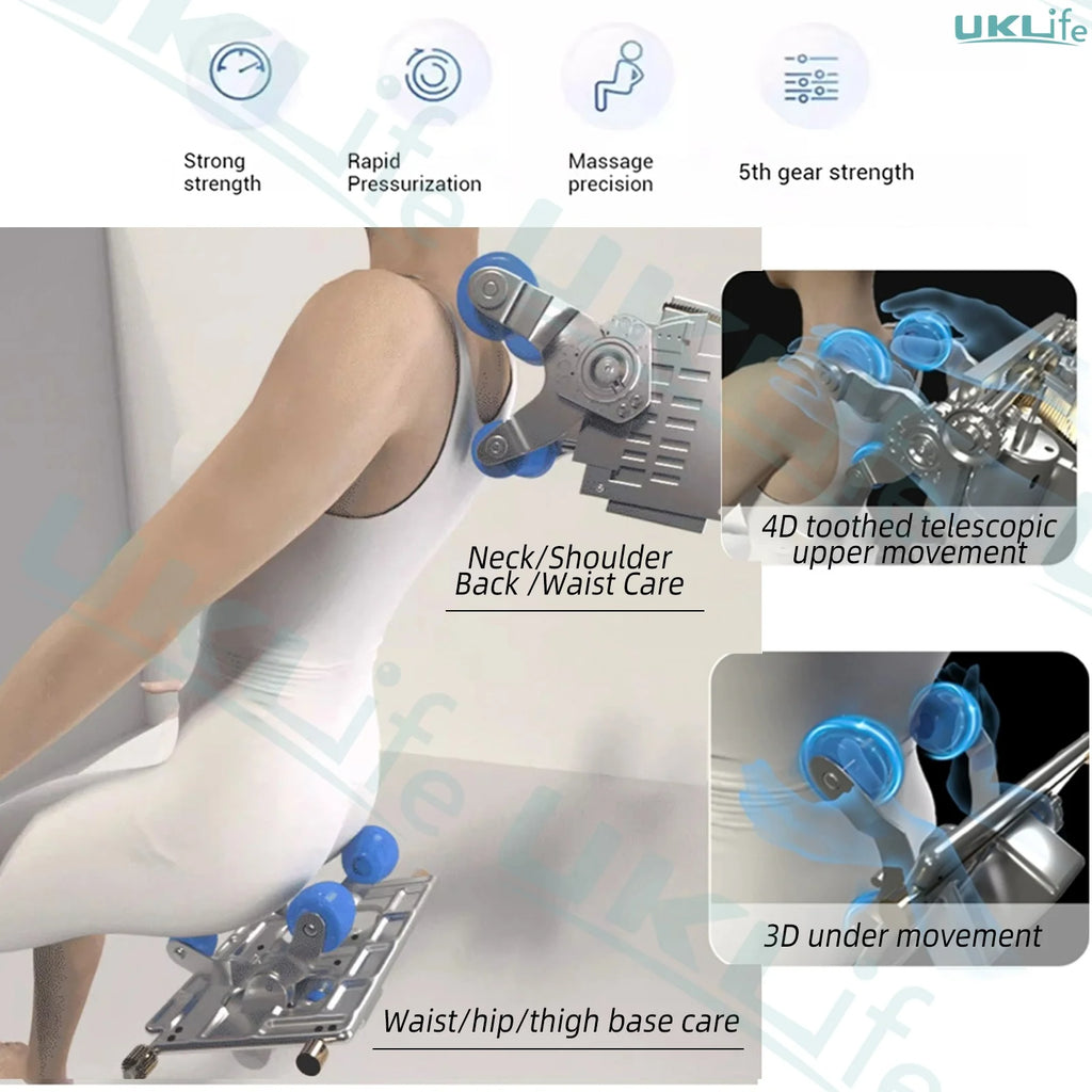 Dual-Core 4D SL-Track Zero Gravity Massage Chair | Full Body Thai Stretch & Foot Extension | 3 Year Warranty Home Luxury Electri