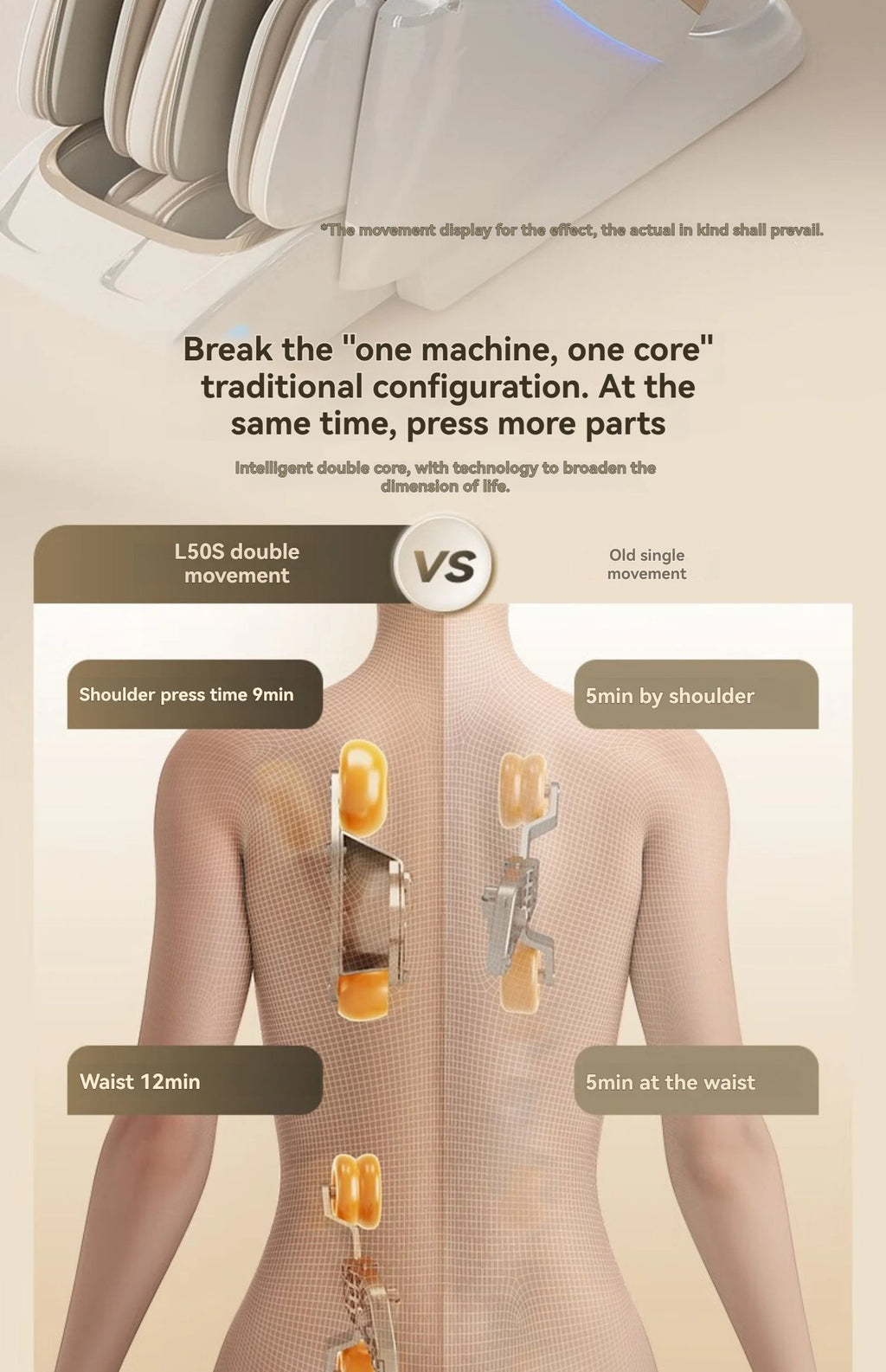 4D+4D Electric Massage Chair Full Body 24 Modes Zero Gravity SL-Track Shiatsu Smart Auto Massage Chairs with Heat System Massage