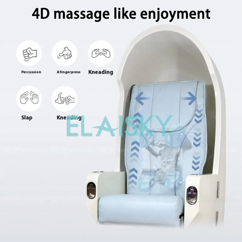 Eggshell Space Cabin Sofa Manicure Pedicure Chair Foot Spa Nail Salon Foot Bath Massage Pedicure Chair High-end Salon Sofa Chair