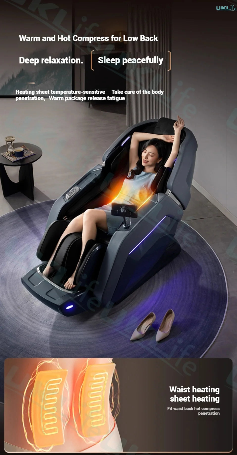 2025 New Model 4D+4D Dual Core Massage Chair with 25 Programs, Airbag Full Body, Health Scan, Zero Gravity, Lumbar Heating