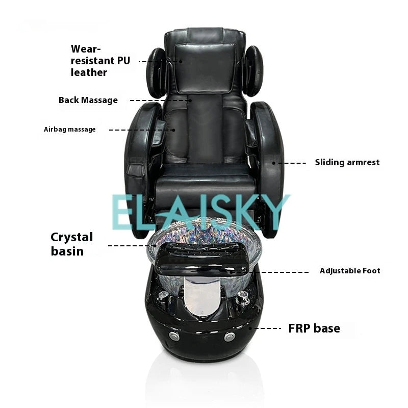 Space Capsule Foot Washing Sofa Multi Functional Nail Spa Salon Foot Massage Chair Nail Art Beauty Salon Spa Foot Massage Chair