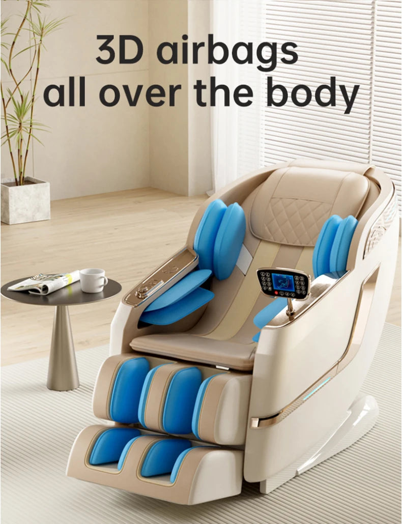 3 Years Warranty Luxury Massage Chair SL Dual Track Touch Voice Armrests Body detection 4D Zero gravity HiFi Bluetooth Heating
