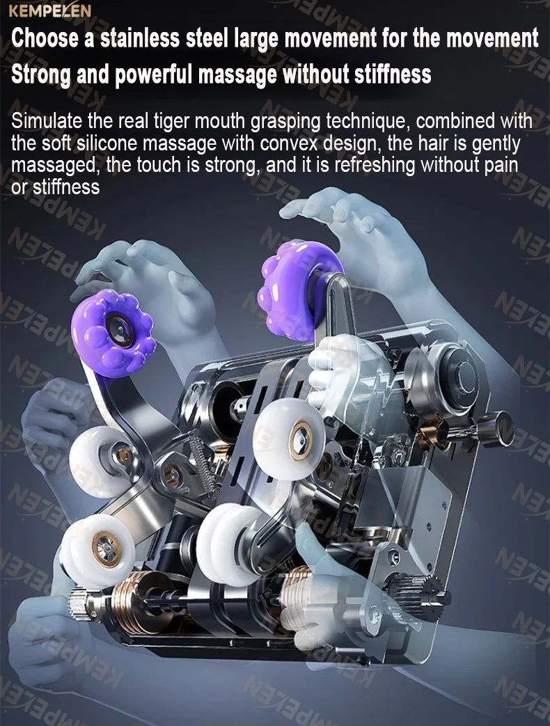 4D Full Body Massage Chair Zero Gravity Thai Stretch Heat Therapy Airbag Compression AI Voice Control for Home Office