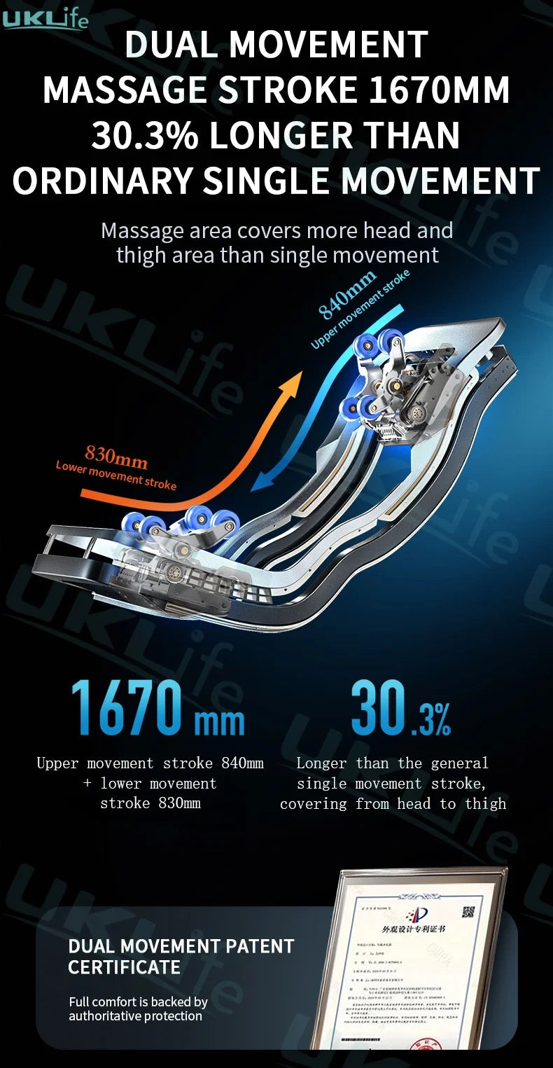 3 Year Warranty SL Track 3D Zero Gravity 4D Waist Heating Luxury Massage Chair Full body Airbag Massage Sofa Home Office Chair