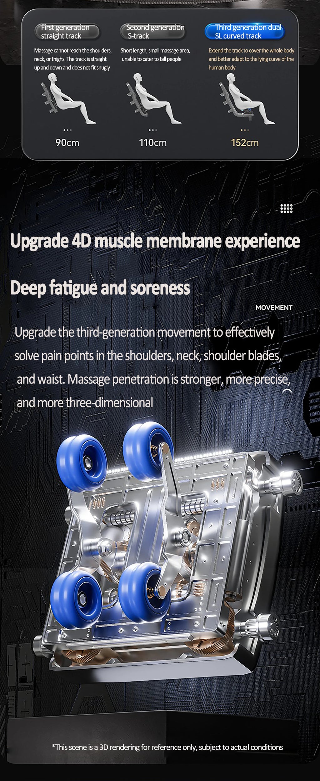 Best 4d Zero Gravity Massage Chair With SL Rail Design Full Body Airbag Massage Foot Rollers Bluetooth Audio Relaxation