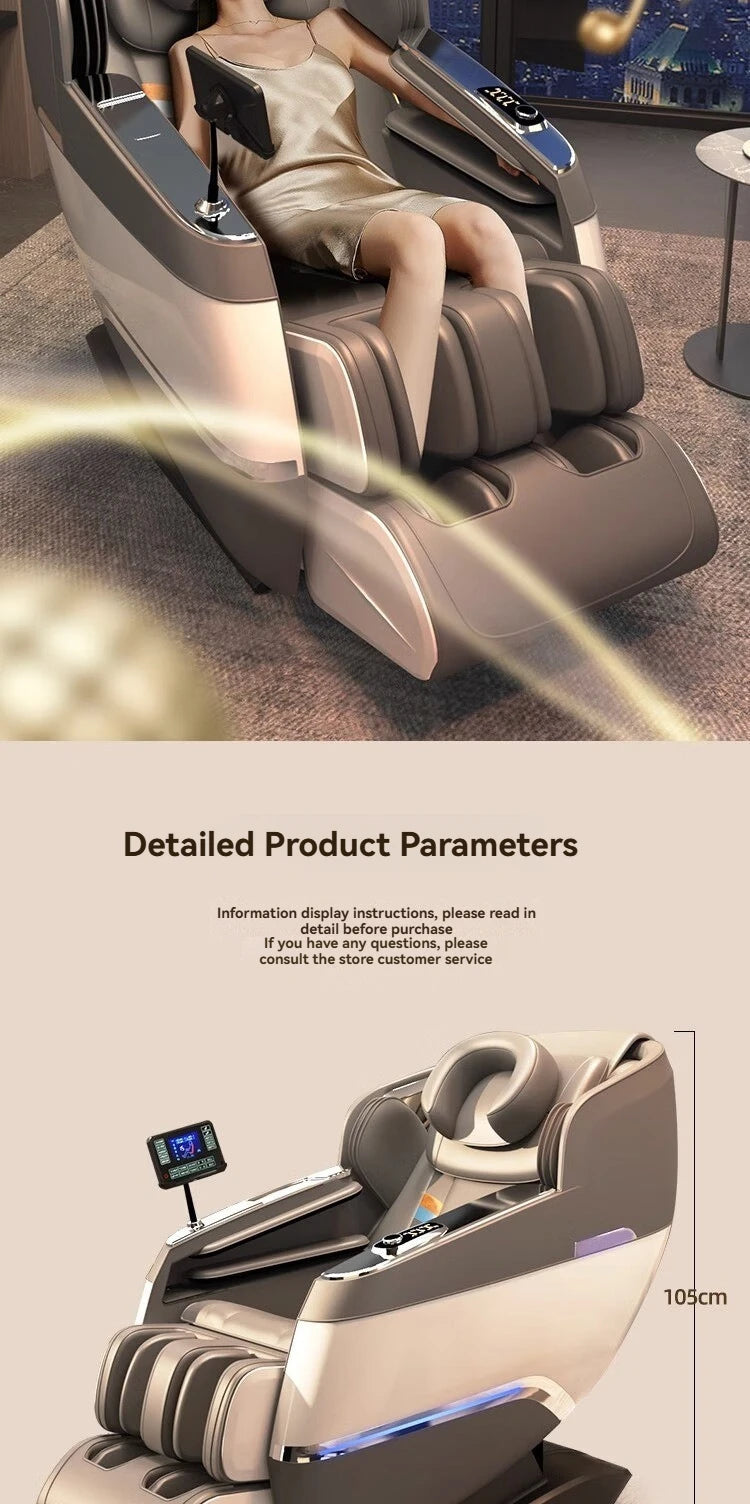 Heated Massage Chair Full Body  4D Body Massage Chair Recliner Therapy Zero Gravity SL Track Electric Relaxing Massage Chairs