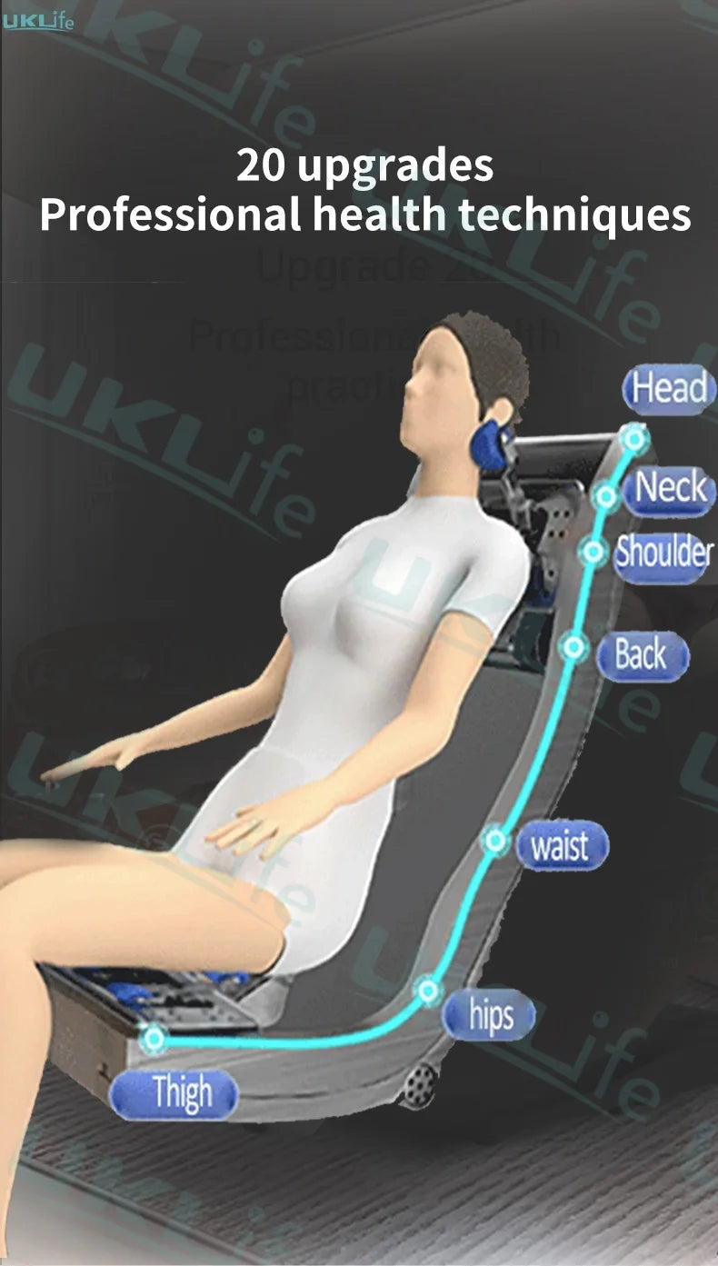 Dual-Core 4D SL-Track Zero Gravity Massage Chair | Full Body Thai Stretch & Foot Extension | 3 Year Warranty Home Luxury Electri