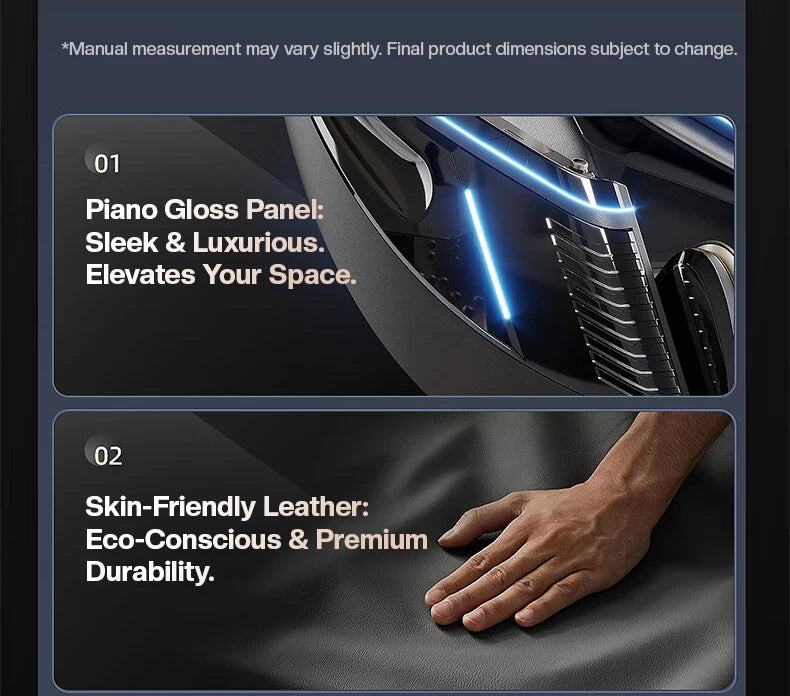 Dual Core Massage Chair Full Body 4D+3D Zero Gravity SL-Track Shiatsu Smart Massage Recliner Chairs with Body Scan, Heating